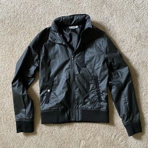 Charles and a Half black bomber jacket